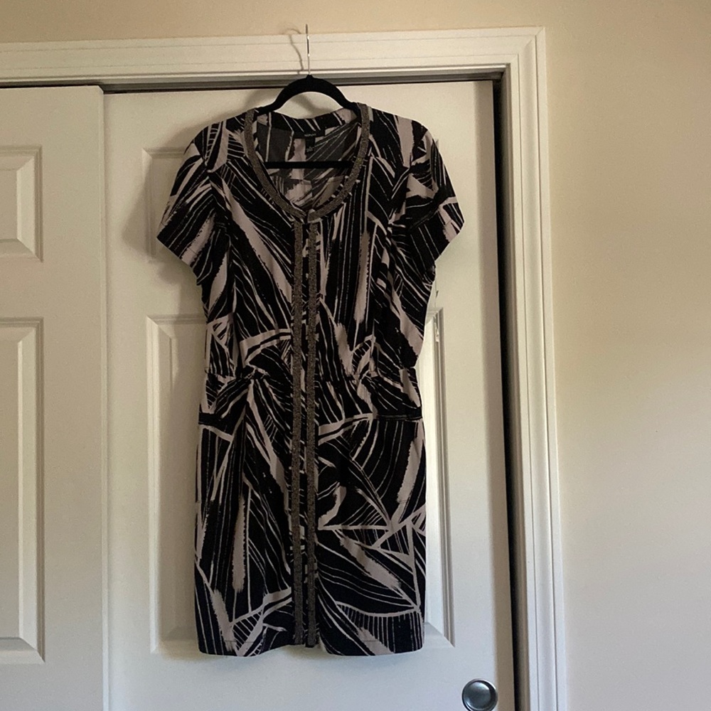 Alfani size 16 zip up dress knee length